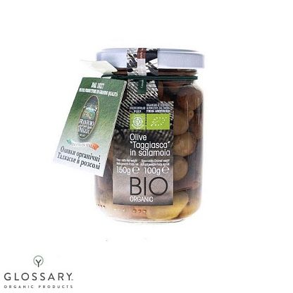 Оливки органические Таджаске в рассоле Frantoio di Sant’Agata,  магазин Glossary 