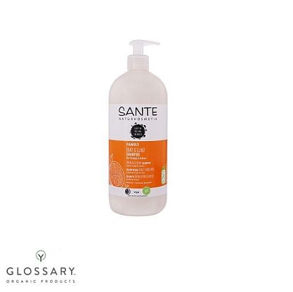 БИО-Шампунь для блеска и объема волос Апельсин и Кокос (для всей семьи) 950 мл Sante магазин Glossary 