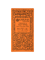 Шоколад черный Танзания с апельсином и перцем Тимут Белиз 70%, Karuna chocolate магазин Glossary 