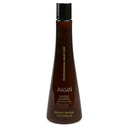 Шампунь для разглаживания пушистых волос ARGAN OIL ANTI-FRIZZ Phytorelax магазин Glossary 