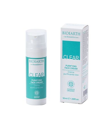 SenstiveClear PURIFYING SKIN CONCENTRATE Очищающая сыворотка для проблемной и комбинированной кожи лица Bioearth,  магазин Glossary 