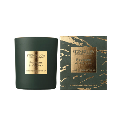 Свеча ароматизированная "Фужер и ветивер" (тумблер) Luna, Stoneglow магазин Glossary 