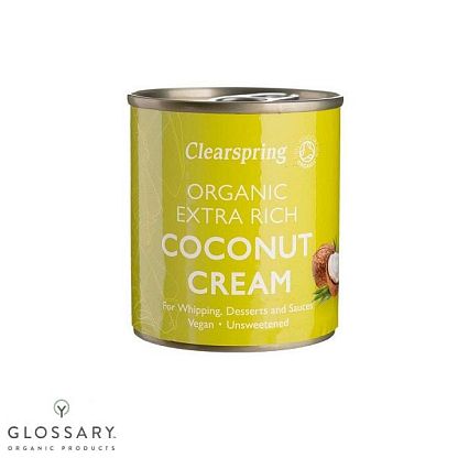 Кокосовые сливки 30% органические Clearspring,  магазин Glossary 