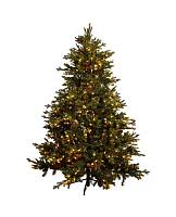 Елка искусственная с шишками 800 LED h230см, Shishi магазин Glossary 