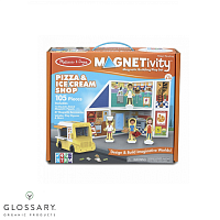 Игровой магнитный набор Магазин пиццы и мороженного магазин Glossary 