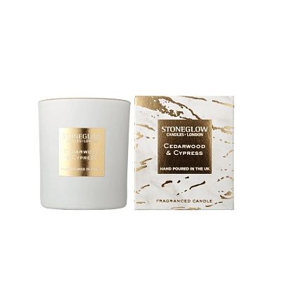 Свеча гелевая "Кедр-Кипарис" (тумблер) LUNA, Stoneglow магазин Glossary 