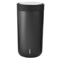 Стальная термокружка черная To Go Click, Stelton магазин Glossary 