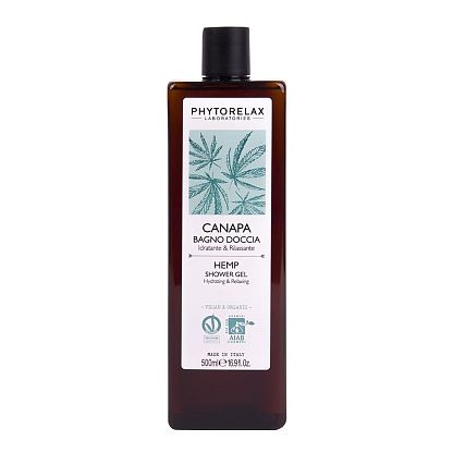 Гель для душа увлажняющий и расслабляющий Vegan&Organic HEMP Phytorelax магазин Glossary 