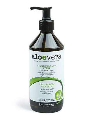 Универсальный крем-пена для душа  hands-face-body "ALOE VERA" Phytorelax магазин Glossary 