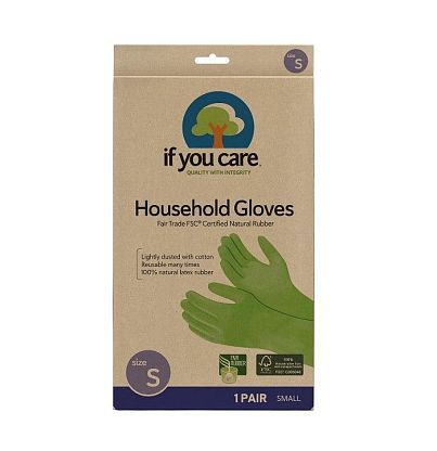 Перчатки латексные зеленые Small, If You Care магазин Glossary 