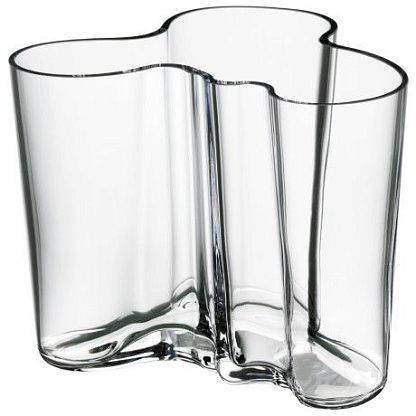 Ваза стеклянная прозрачная Aalto, Iittala магазин Glossary 