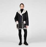 Black шуба из конопляного меха, короткая (one size) DevoHome,  магазин Glossary 