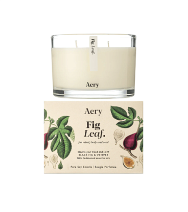 Свеча ароматическая 3-гнитовая "Листья инжира" Botanical Aery Living, магазин Glossary 
