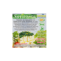 Продукт растительный немолочный из тофа 'Сыр Греческий' с оливковым маслом и травами органический, Soyana магазин Glossary 