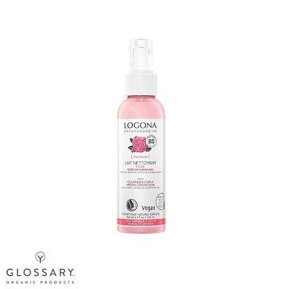 БИО-Молочко очищающее для сухой и чувствительной кожи Роза Logona магазин Glossary 