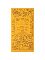 Шоколад темный из бобов выдержанных в бочке Pipa 75%, Karuna chocolate магазин Glossary 