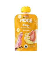 Детское питание «Манго, гуава, банан». органическое (с 12 месяцев) Mogli,  магазин Glossary 