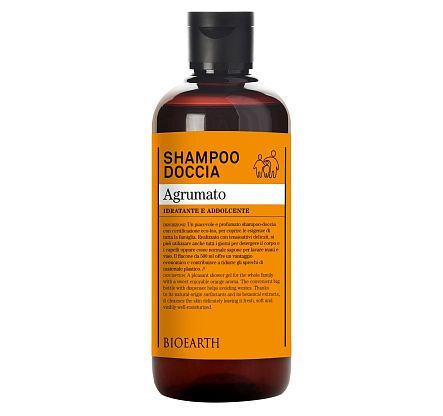 Family Shampoo Shower Gel - Orange Шампунь-гель увлажняющий для волос/душа Bioearth,  магазин Glossary 