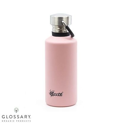 Детская бутылка для воды Classic Single Wall Pink Cheeki,  магазин Glossary 