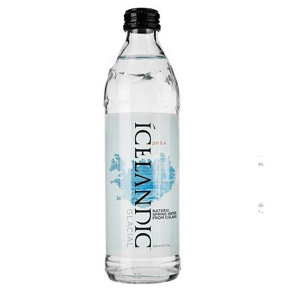 Вода питьевая родниковая негазированная (стекло) Icelandic Glacial, магазин Glossary 