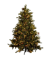 Елка искусственная с шишками 1000 LED h275см, Shishi магазин Glossary 