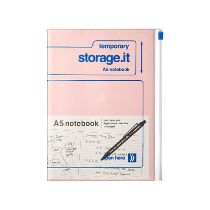 Блокнот A5 розовый с синим Storage.It Mark's,  магазин Glossary 