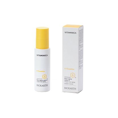 Vitaminica 6-VITAMIN face spray water Спрей увлажняющий и придающий энергии коже лица Bioearth,  магазин Glossary 
