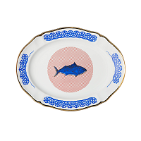 Блюдо овальное Пеше Pesce 34см Bel Paese, Bitossi Home магазин Glossary 