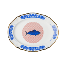 Блюдо овальное Пеше Pesce 34см Bel Paese, Bitossi Home магазин Glossary 