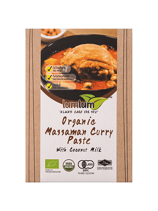 Паста Массаман Кари красная с кокосовым кремом органическая, Lumlum  магазин Glossary 