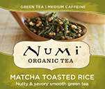 Зеленый чай с рисом «Генмайча» Numi пакетированный