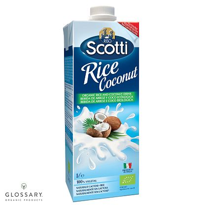 Напиток рисовый с кокосом органический магазин Glossary 