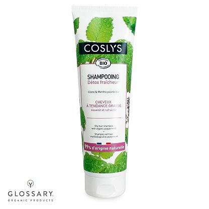  Шампунь для жирных волос с перечной мятой Coslys,  магазин Glossary 
