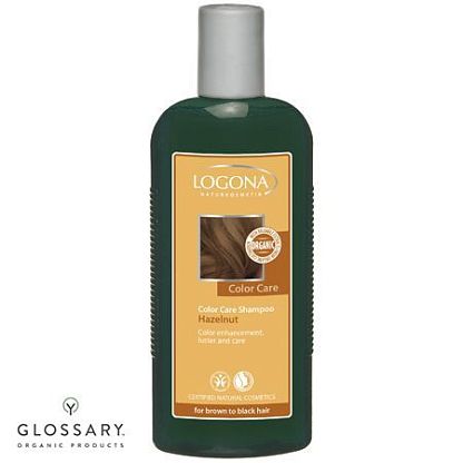 БИО-Шампунь для окрашенных темно-коричневых волос Орех Logona магазин Glossary 